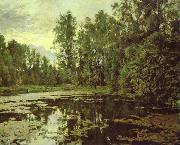 Valentin Serov the Overgrown Pond. Domotcanovo oil on canvas